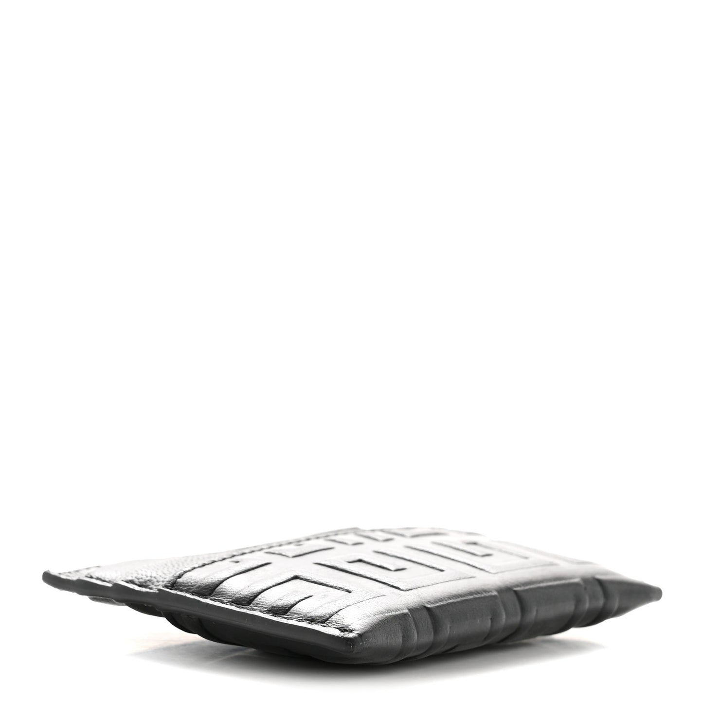 Calfskin 4G Embossed Card Holder Black
