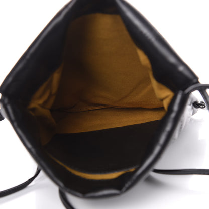 Stella McCartney Eco Alter Nappa Perforated Logo Mini Drawstring Backpack Black 5 of 6
