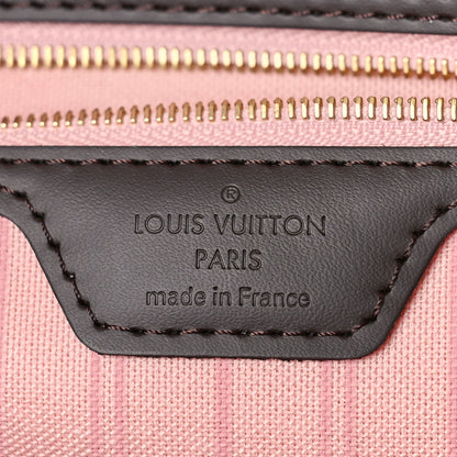 Louis Vuitton Damier Ebene Neo Neverfull MM Rose Ballerine 6 of 8