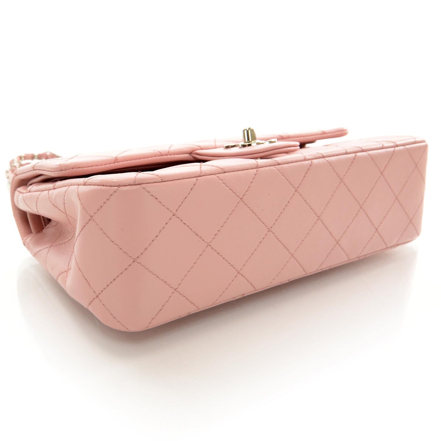 Lambskin Small Double Flap Pink
