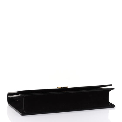 Jimmy Choo Patent Suede Fie Clutch Black 3 of 9