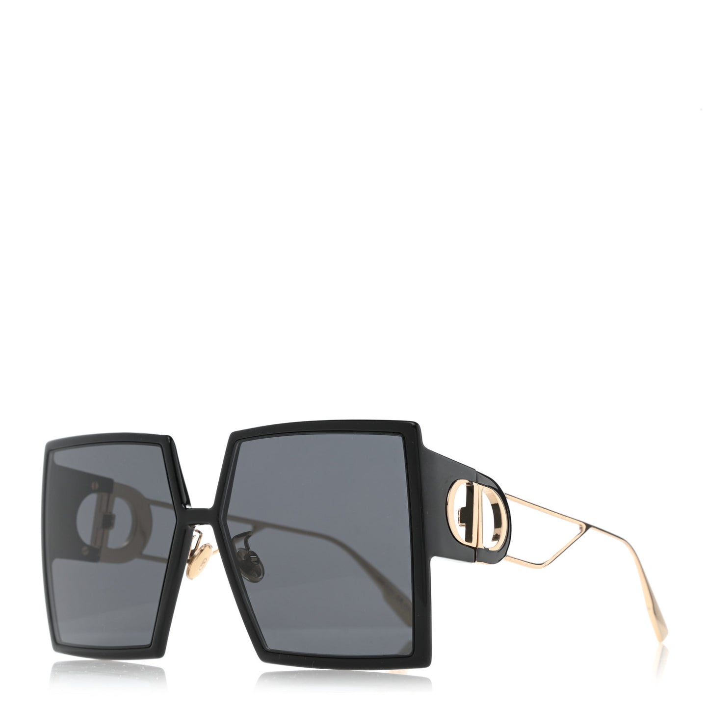 Square 30 Montaigne Sunglasses Black