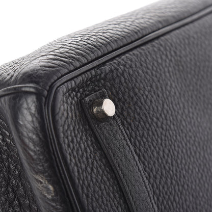 Hermes Taurillon Clemence Birkin 35 Black 7 of 40