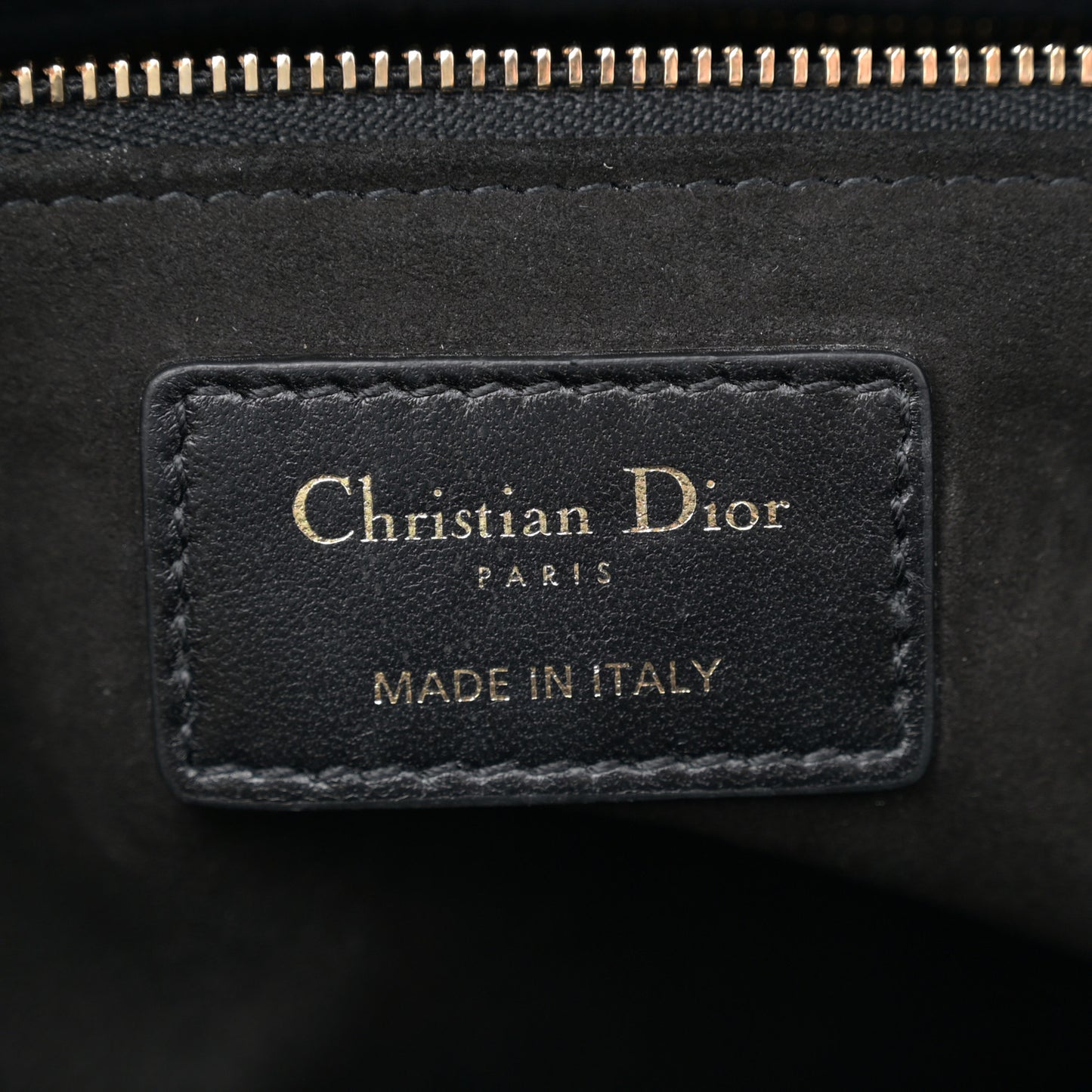 Lambskin Cannage Large Lady Dior Black