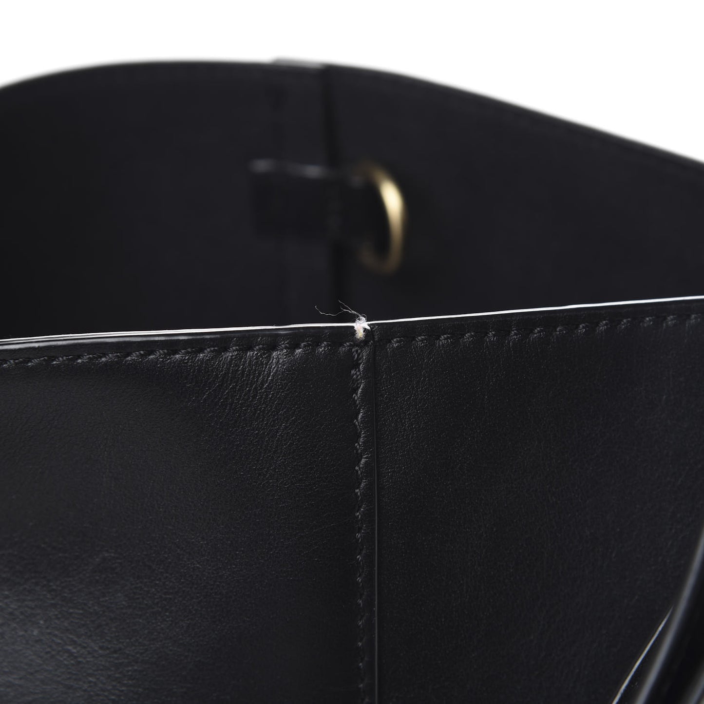 Calfskin Kite Bucket Bag Black