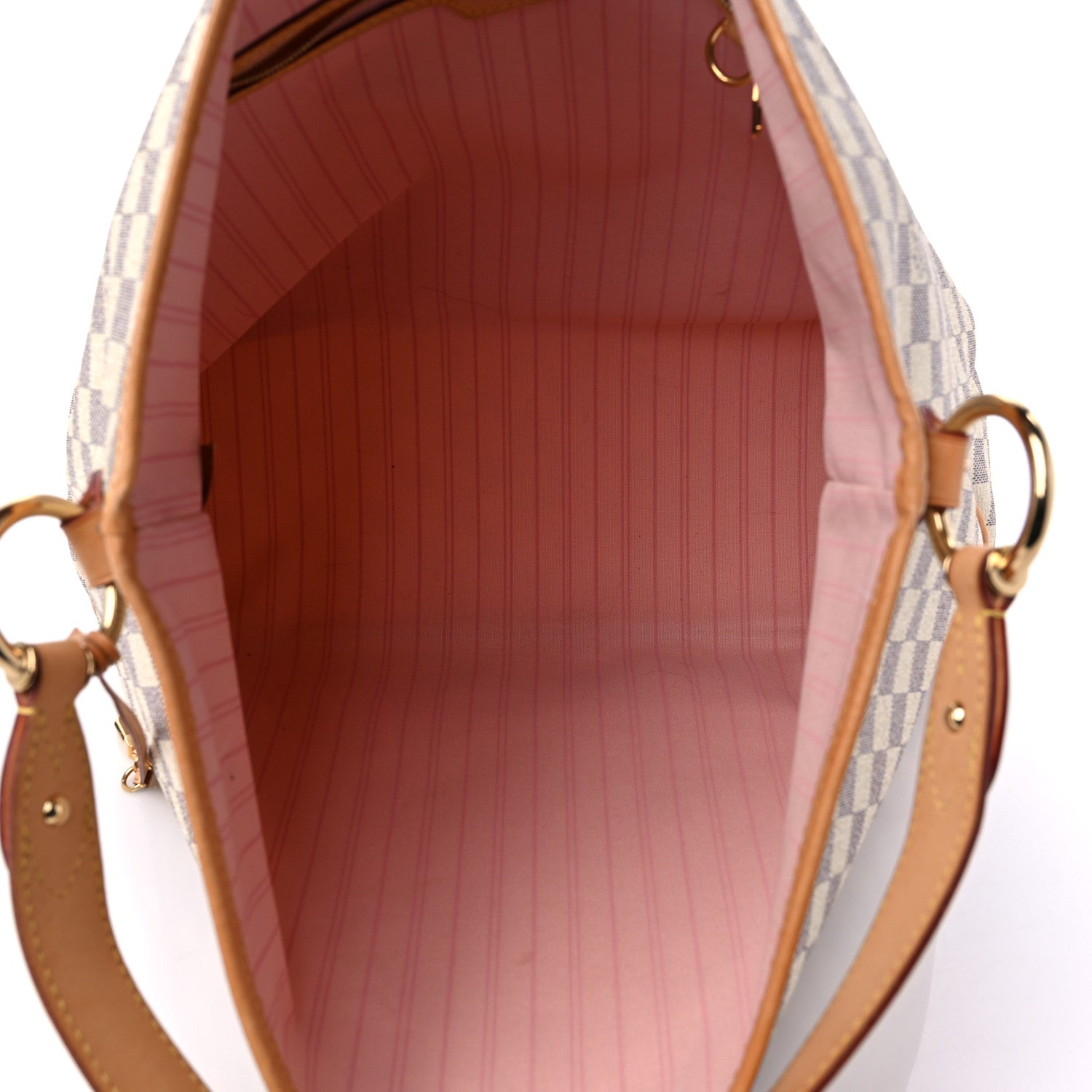 Louis Vuitton Damier Azur Delightful MM Rose Ballerine 5 of 20