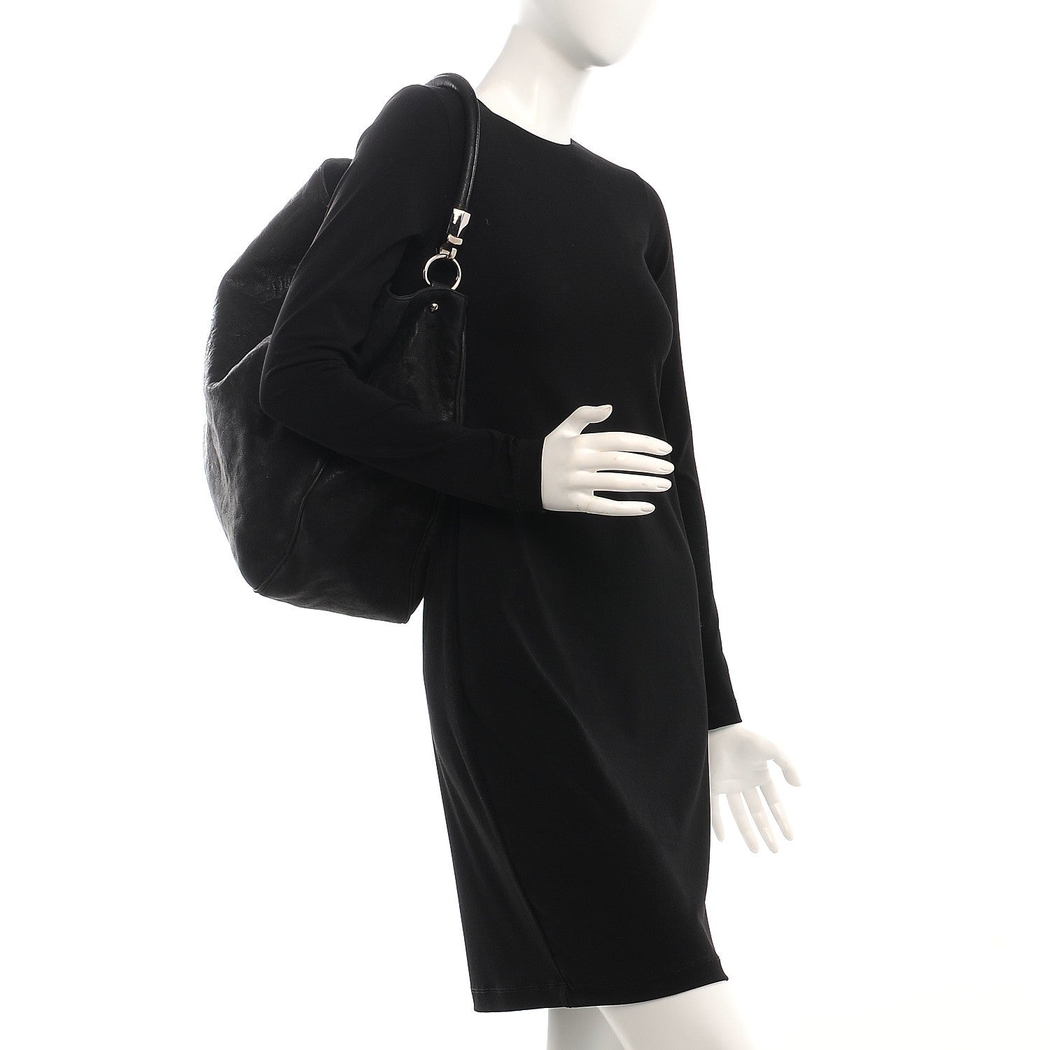 Saint Laurent Sheepskin Large Roady Hobo Black 2 of 12