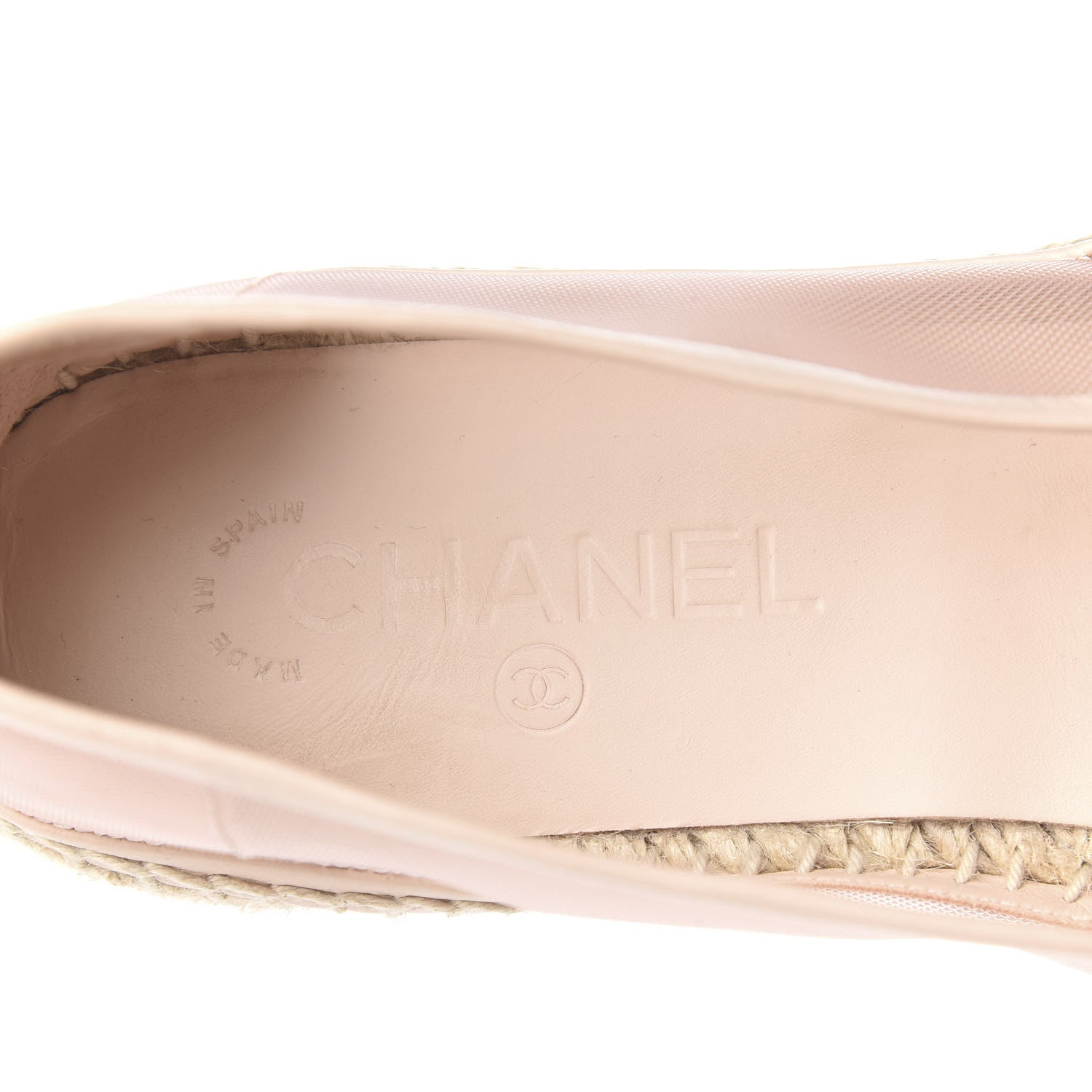 Chanel Mesh Grosgrain CC Espadrilles 42 Pink 9 of 10
