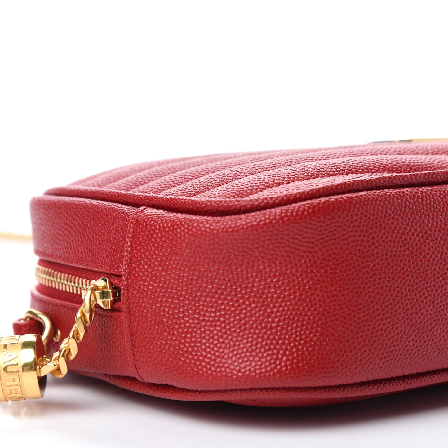Grain De Poudre Matelasse Monogram Mini Lou Camera Bag Eros Red