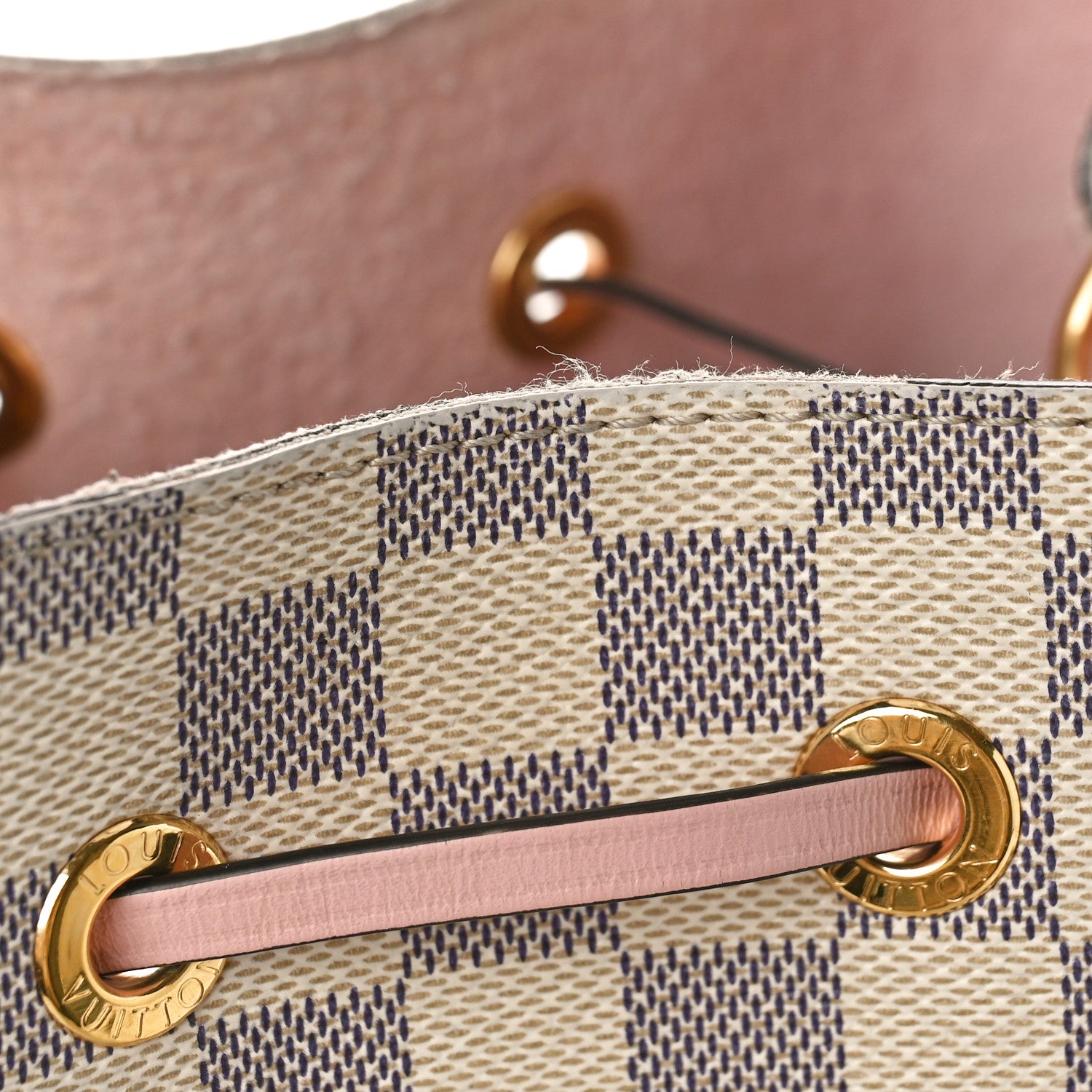 Louis Vuitton Damier Azur Neonoe MM Eau De Rose 11 of 12
