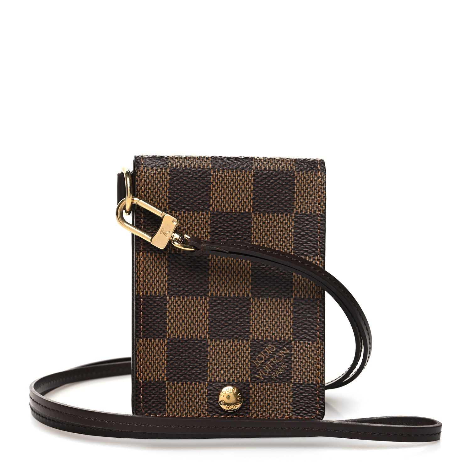 Louis Vuitton Damier Ebene Porte Carte ID Bandouliere 1 of 8
