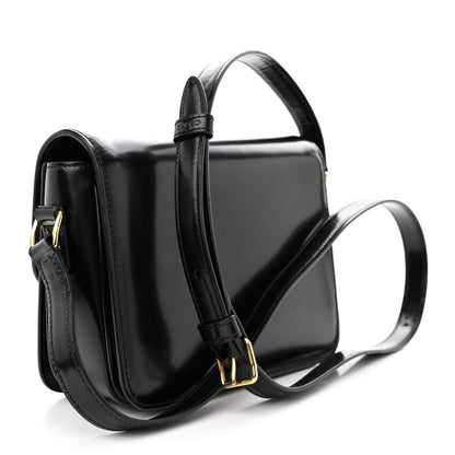 Celine Shiny Calfskin Teen Triomphe Black 3 of 10