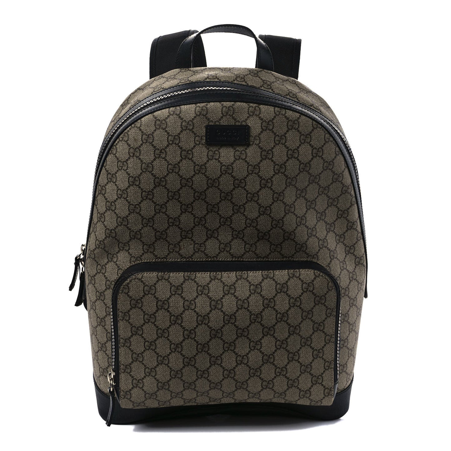 GG Supreme Monogram Medium Backpack Black