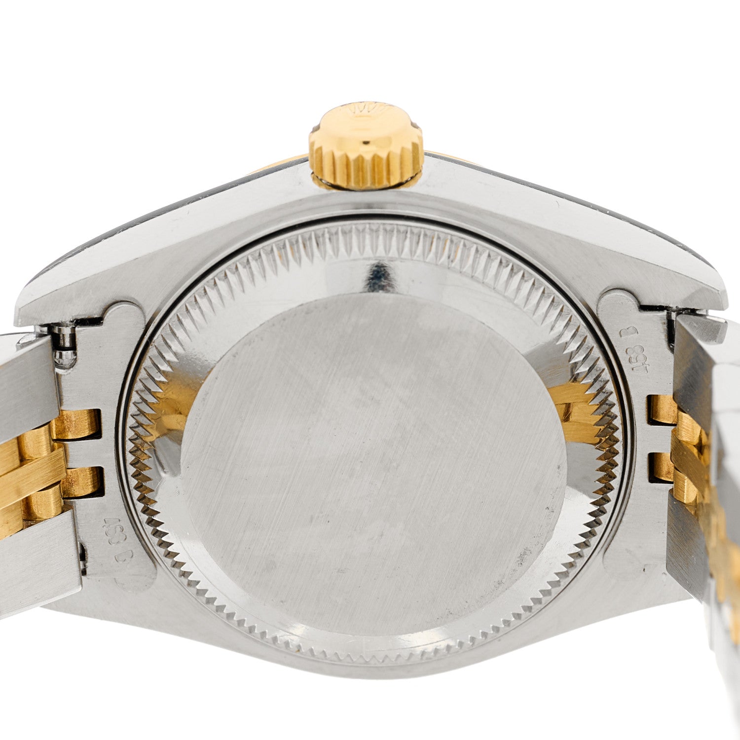 Rolex Stainless Steel 18K Yellow Gold 26mm Oyster Perpetual Datejust Watch White 69173 4 of 4