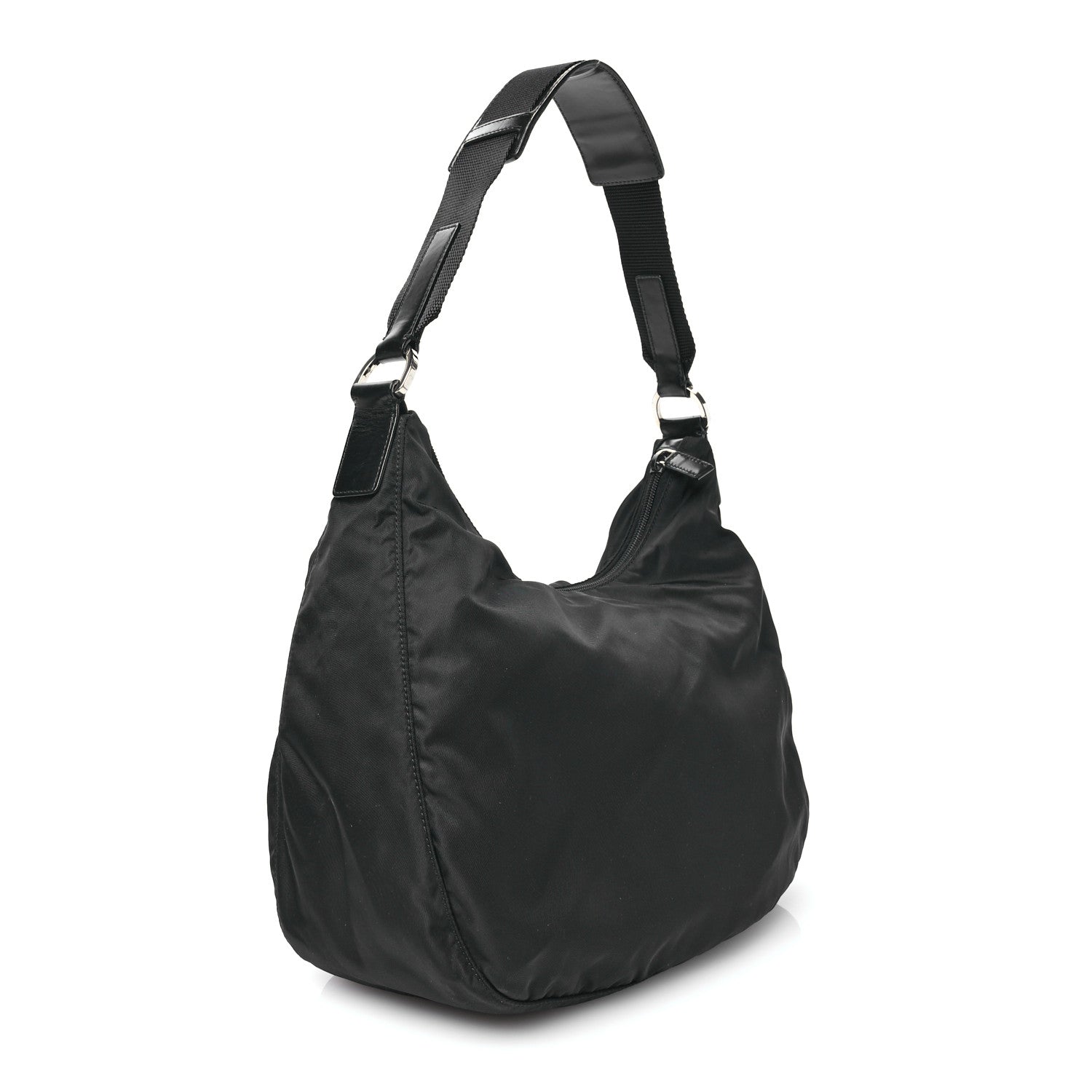 Prada Tessuto Nylon Hobo Black 3 of 10