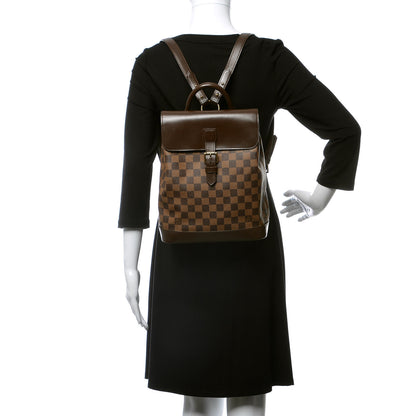 Louis Vuitton Damier Ebene Soho Backpack 2 of 20