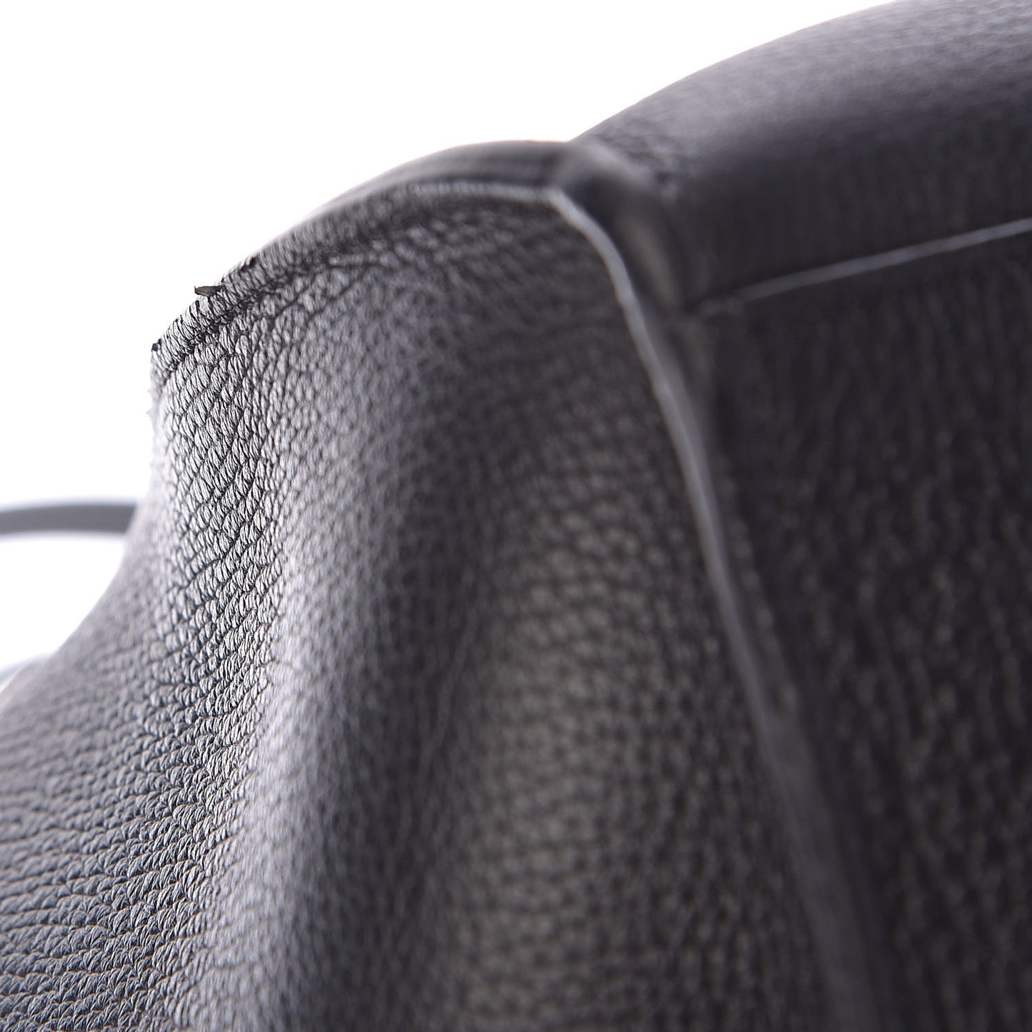 Supple Grained Calfskin Small Big Bag Black