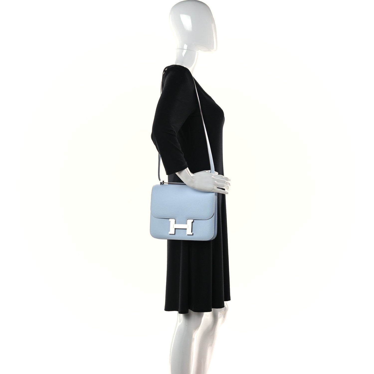 Hermes Epsom Constance 24 Bleu Brume 2 of 19