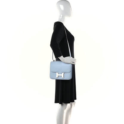 Hermes Epsom Constance 24 Bleu Brume 2 of 19
