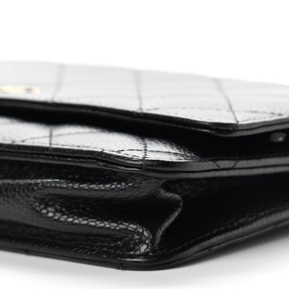 Chanel Caviar Quilted Wallet On Chain WOC Black 13 of 13