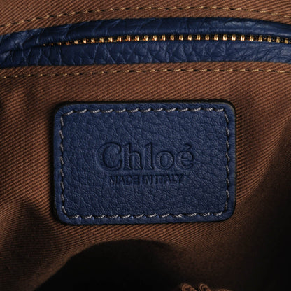 Chloe Calfskin Medium Marcie Satchel Royal Navy 6 of 7
