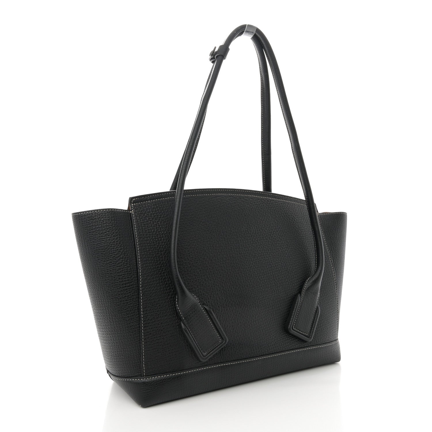 Bottega Veneta Grainy Calfskin Medium Arco Black 3 of 10