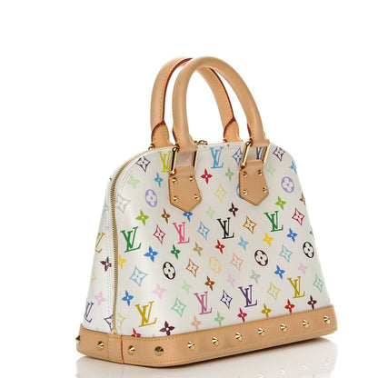 Louis Vuitton Monogram Multicolor Alma White 3 of 8