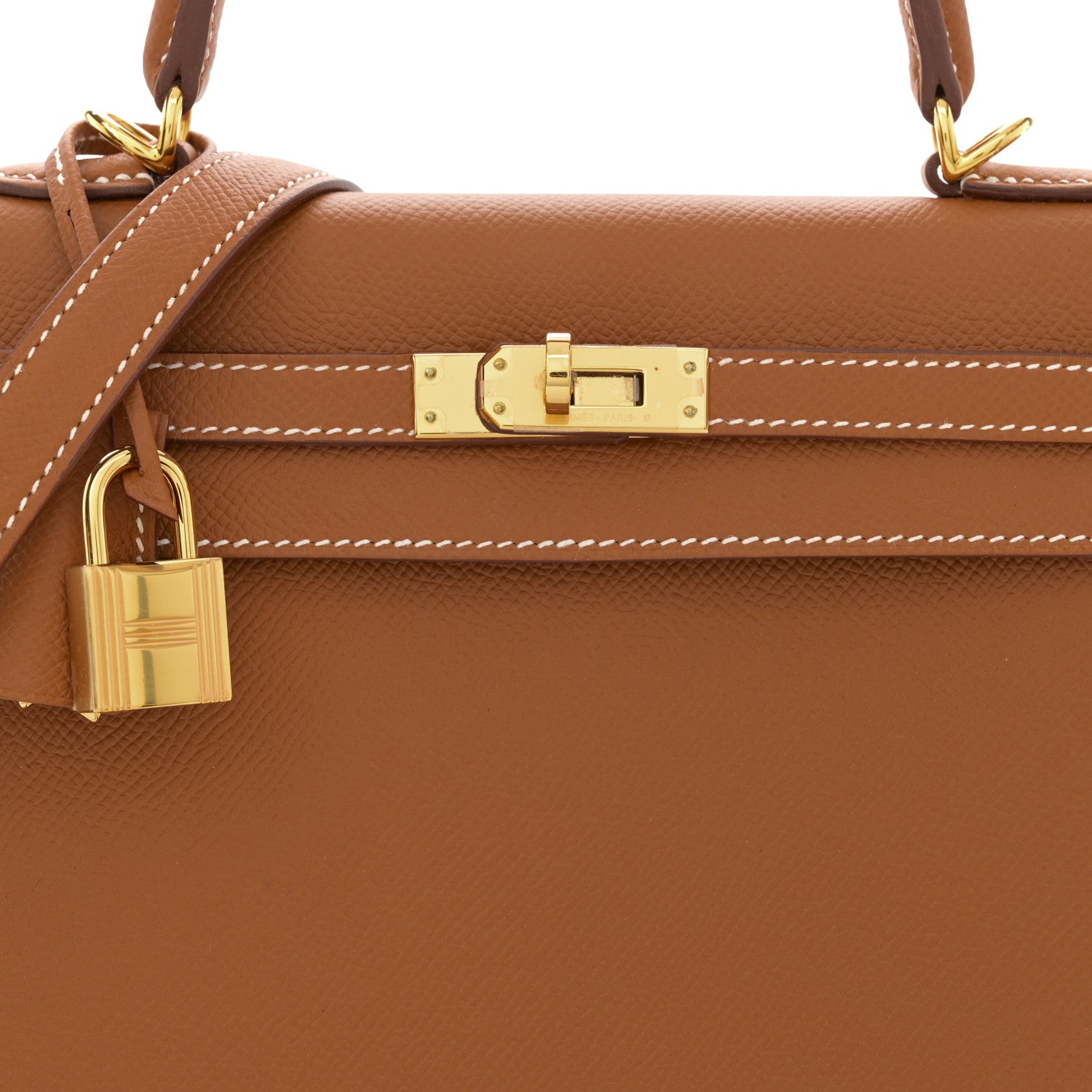 Hermes Epsom Kelly Sellier 25 Gold 8 of 12