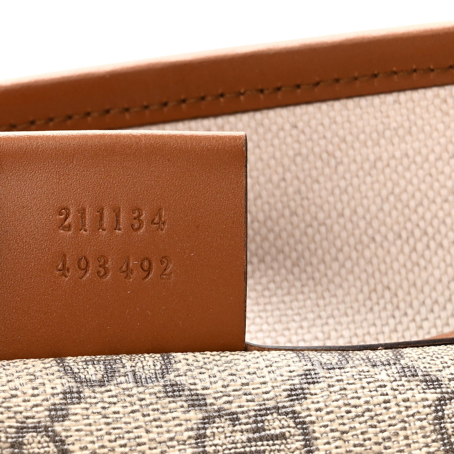 GG Plus Monogram Medium Signature Web Loop Tote Brown