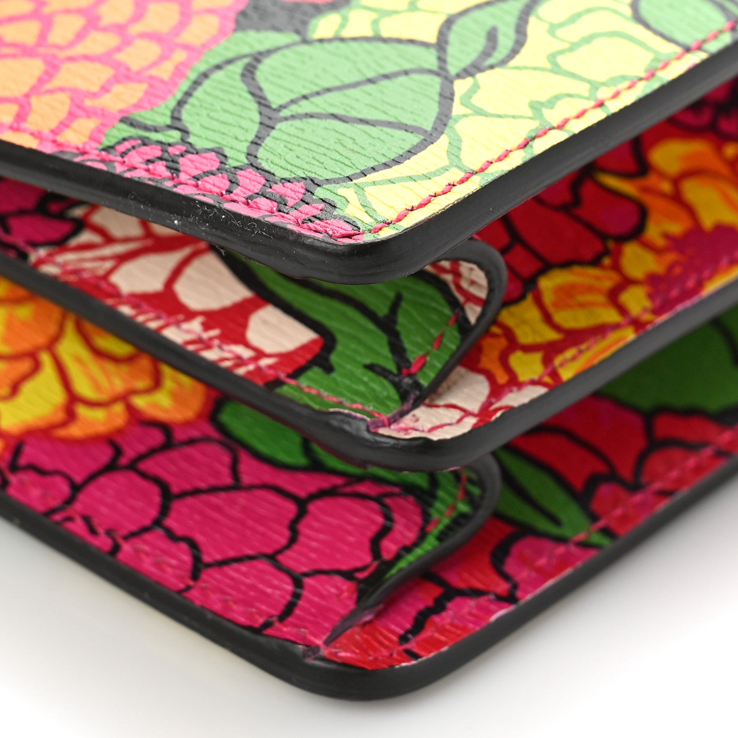 Gucci X KEN SCOTT New Shangai Calfskin Pomponica Print Small Dionysus Shoulder Bag Multicolor 9 of 10