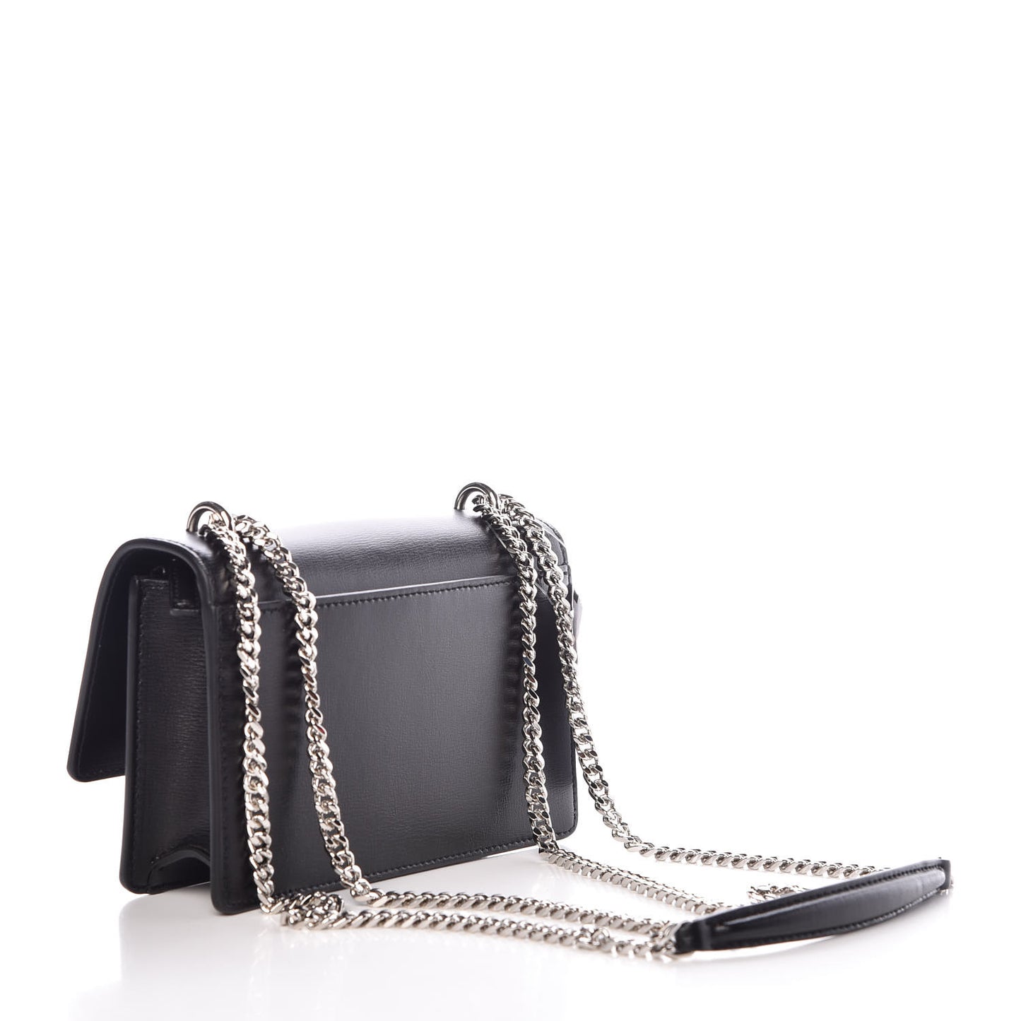 Calfskin Monogram Sunset Chain Wallet Black