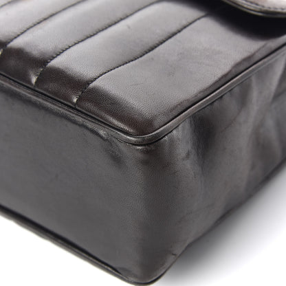 Chanel Lambskin Vertical Quilt Jumbo Flap Black 13 of 17