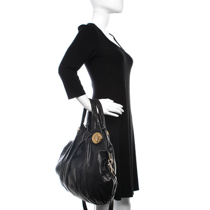 Gucci Calfskin Medium Hysteria Top Handle Bag Black 3 of 9