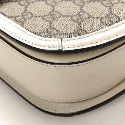 Gucci GG Supreme Monogram Horsebit 1955 Shoulder Bag Beige Mystic White 9 of 11