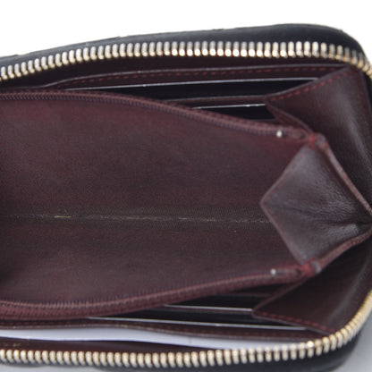Chanel Lambskin Quilted Large Gusset Zip Around Wallet Black 12 of 15