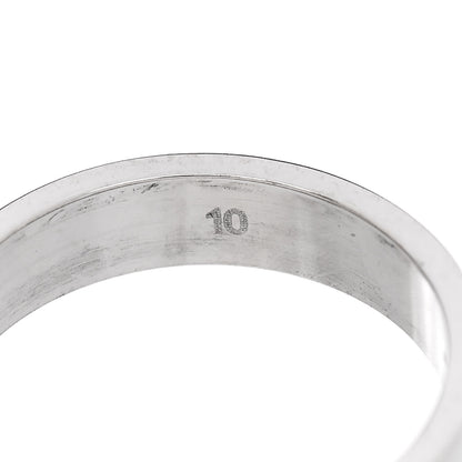 Gucci 18K White Gold 4mm Icon Thin Band Ring 50 5.25 6 of 8