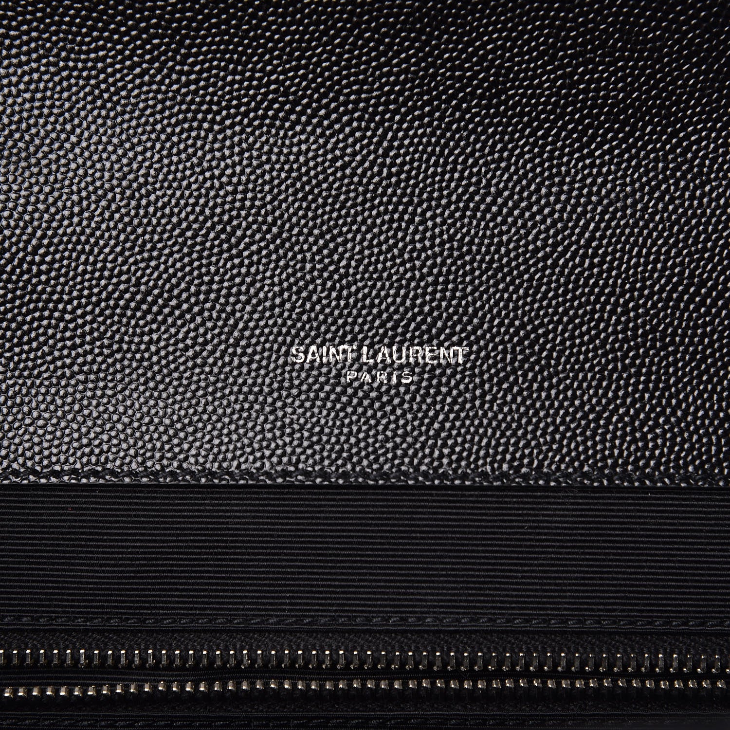 Saint Laurent Grain De Poudre Large Tri-Quilt Monogram Satchel Black 8 of 10