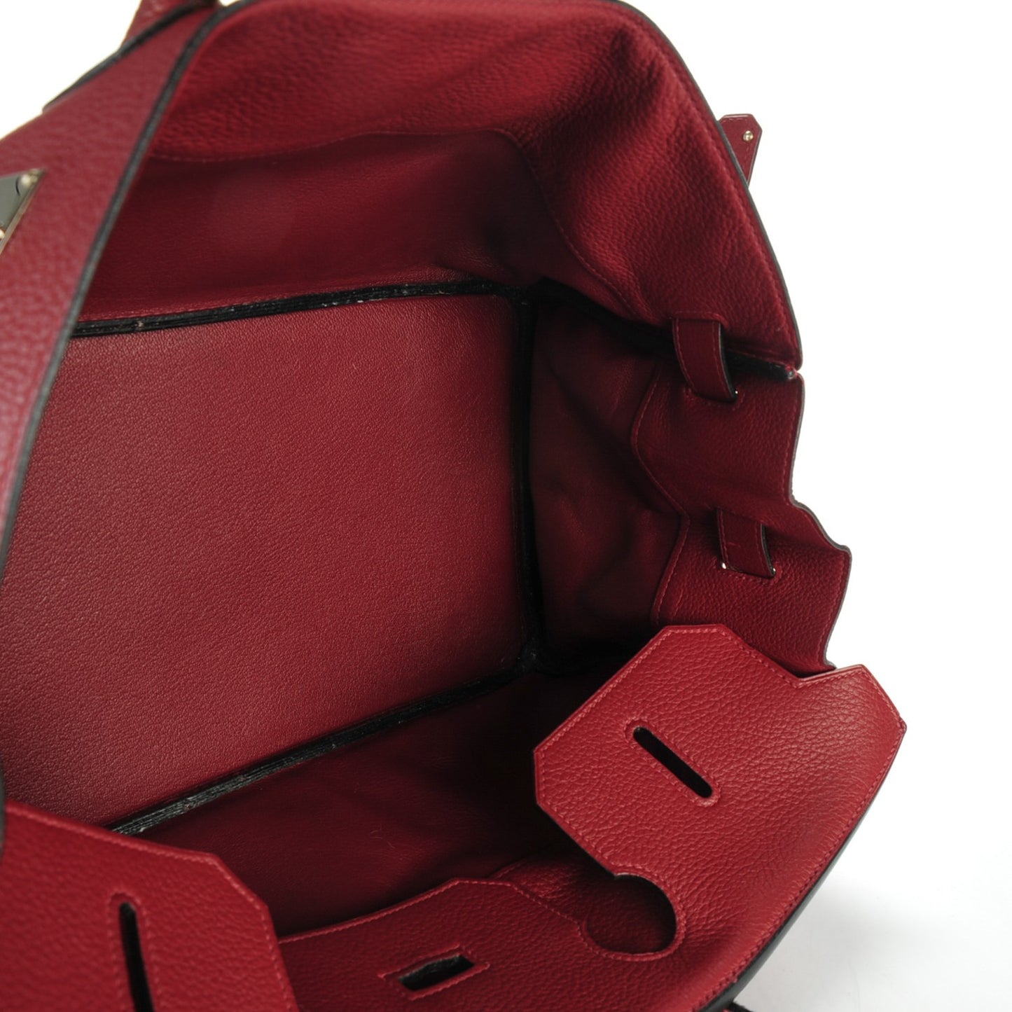 Taurillon Clemence JPG Birkin 42 Rouge H