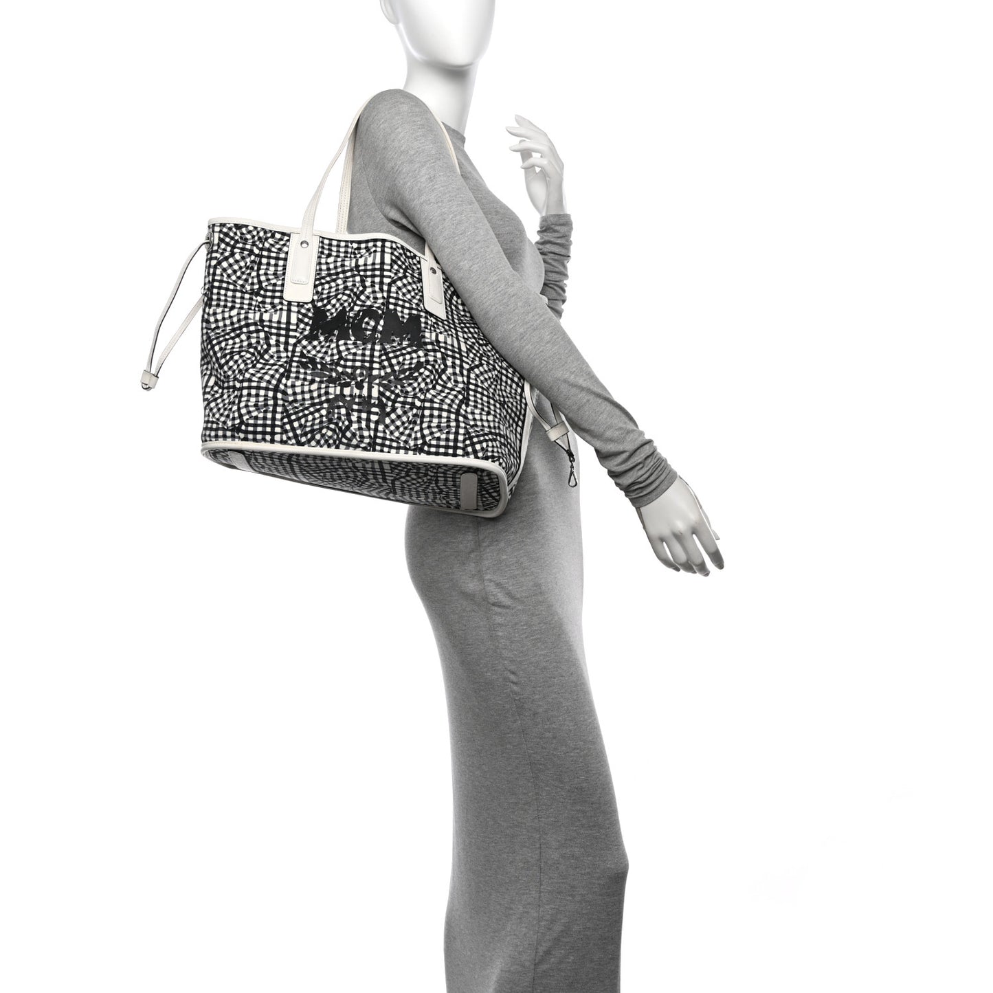 Visetos Medium Liz Reversible Shopper Tote White