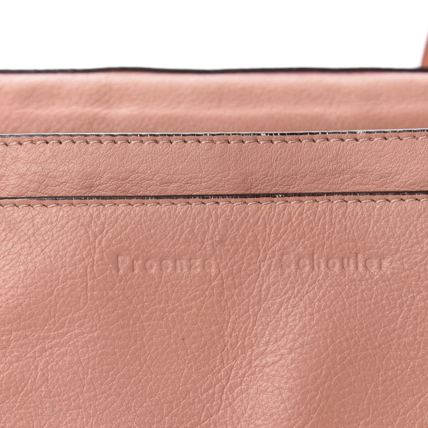 Proenza Schouler Calfskin Double Sided PS Courier Bag Coral Honey 17 of 18