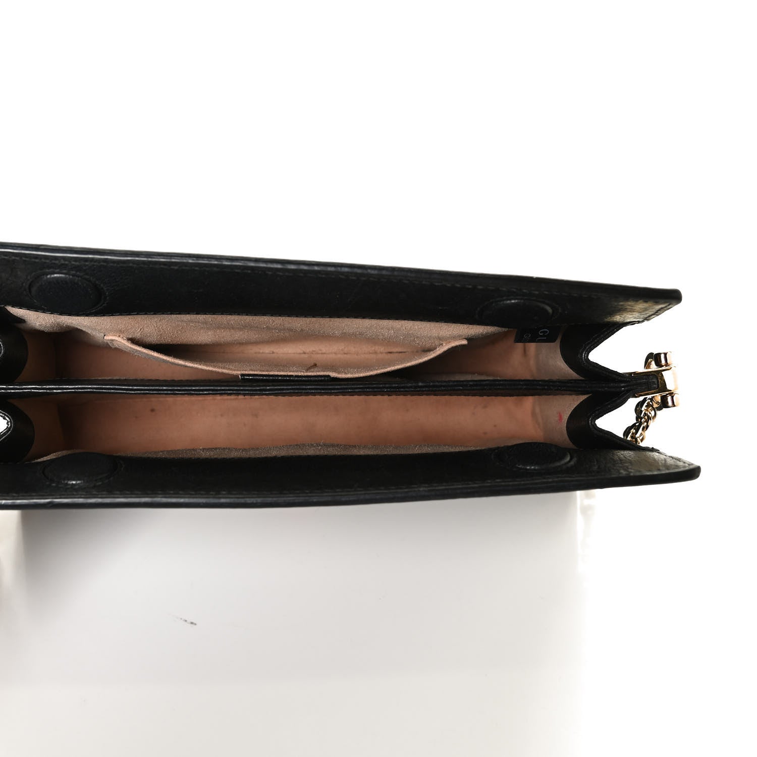 Gucci Calfskin GG Web Small Ophidia Chain Shoulder Bag Black 5 of 11