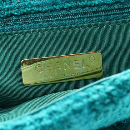 Chanel Tweed Quilted Medium Chanel 19 Flap Green 6 of 11