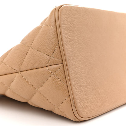 Chanel Caviar Quilted Medallion Tote Beige 9 of 11