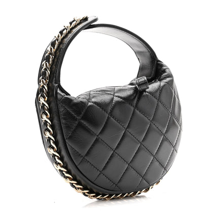 Chanel Quilted Chain Around Pouch Black 3 of 10