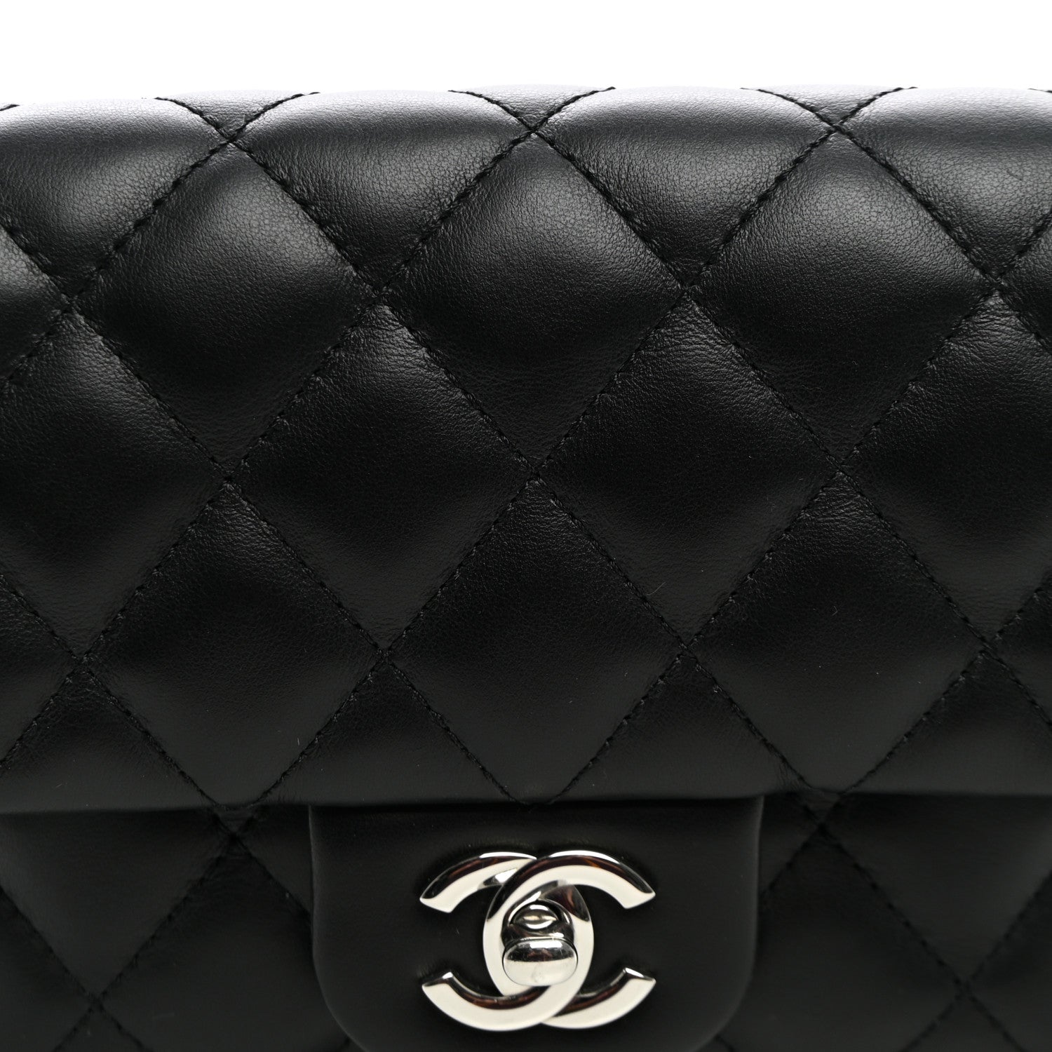 Chanel Calfskin Quilted CC Uniform Flap Belt Bag Black 7 of 9