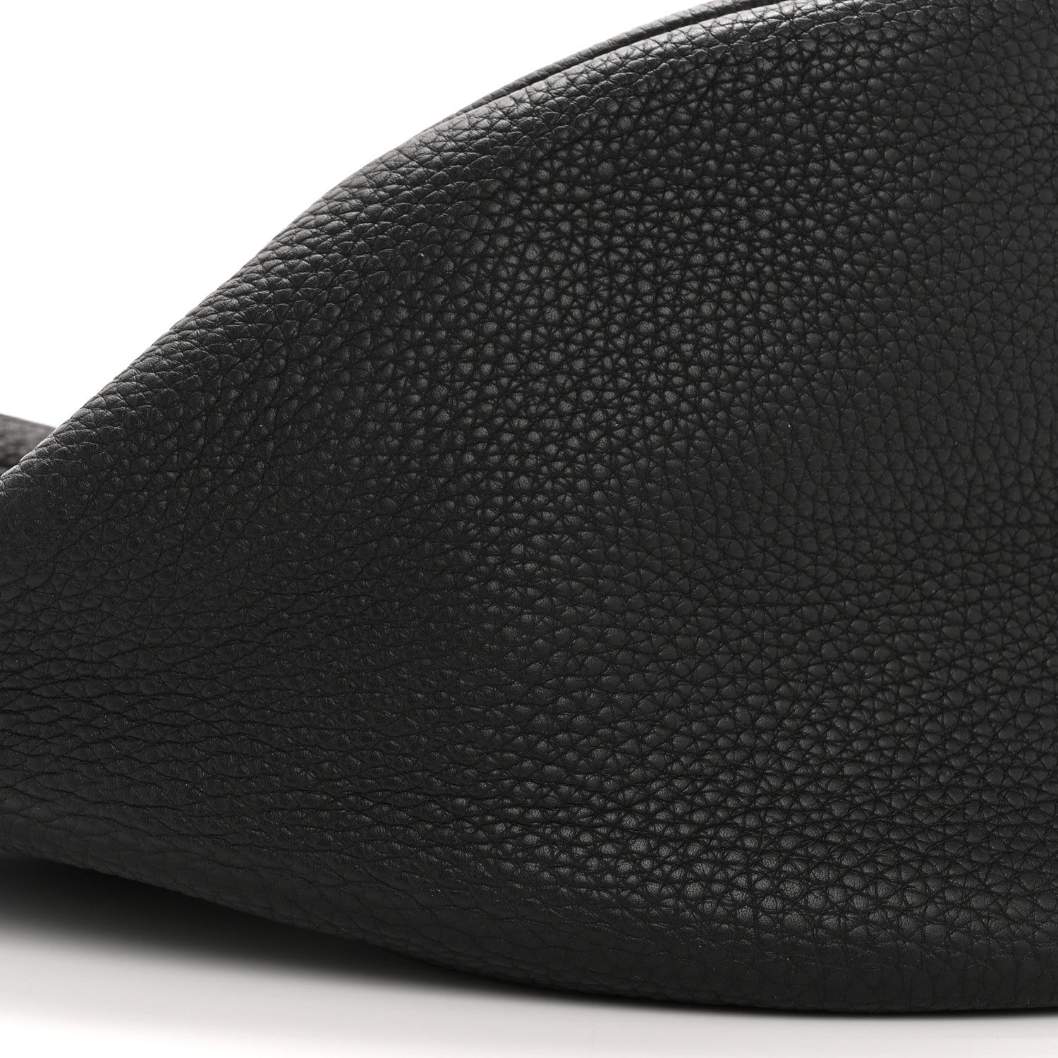 The Row Grained Calfskin Large Slouchy Banana Bag Black 9 of 10
