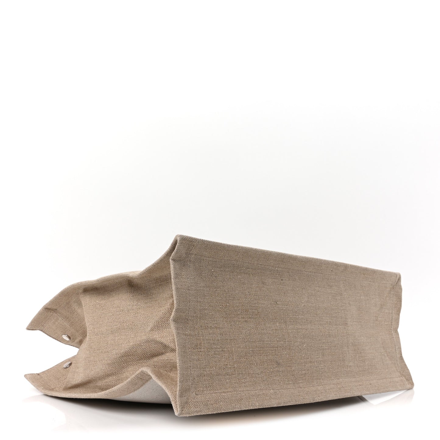 Linen Calfskin Rive Gauche Tote Optic White