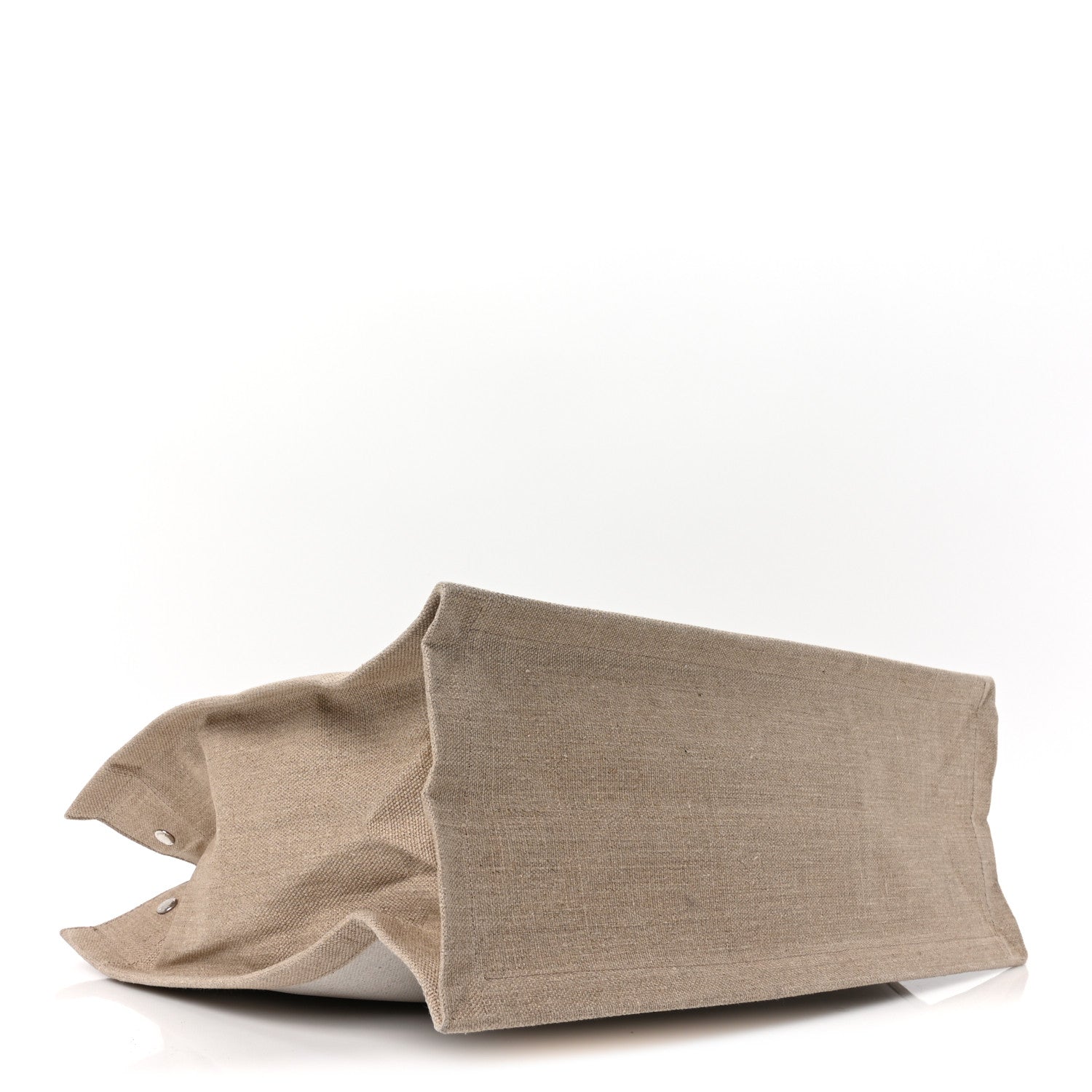 Saint Laurent Linen Calfskin Rive Gauche Tote Optic White 4 of 10