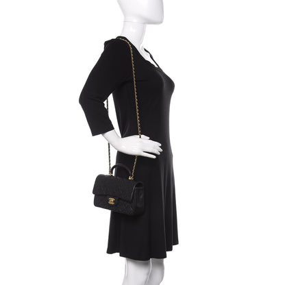 Chanel Caviar Quilted Mini Top Handle Rectangular Flap Black 2 of 11