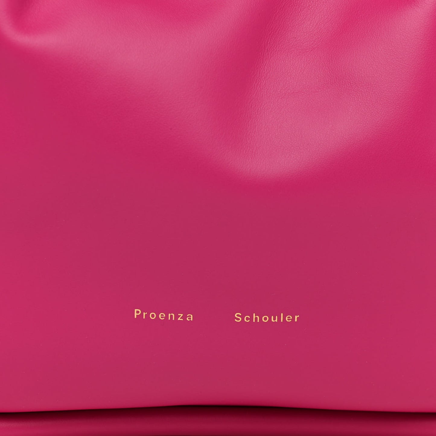 Calfskin Large Ruched Tote Fuschia